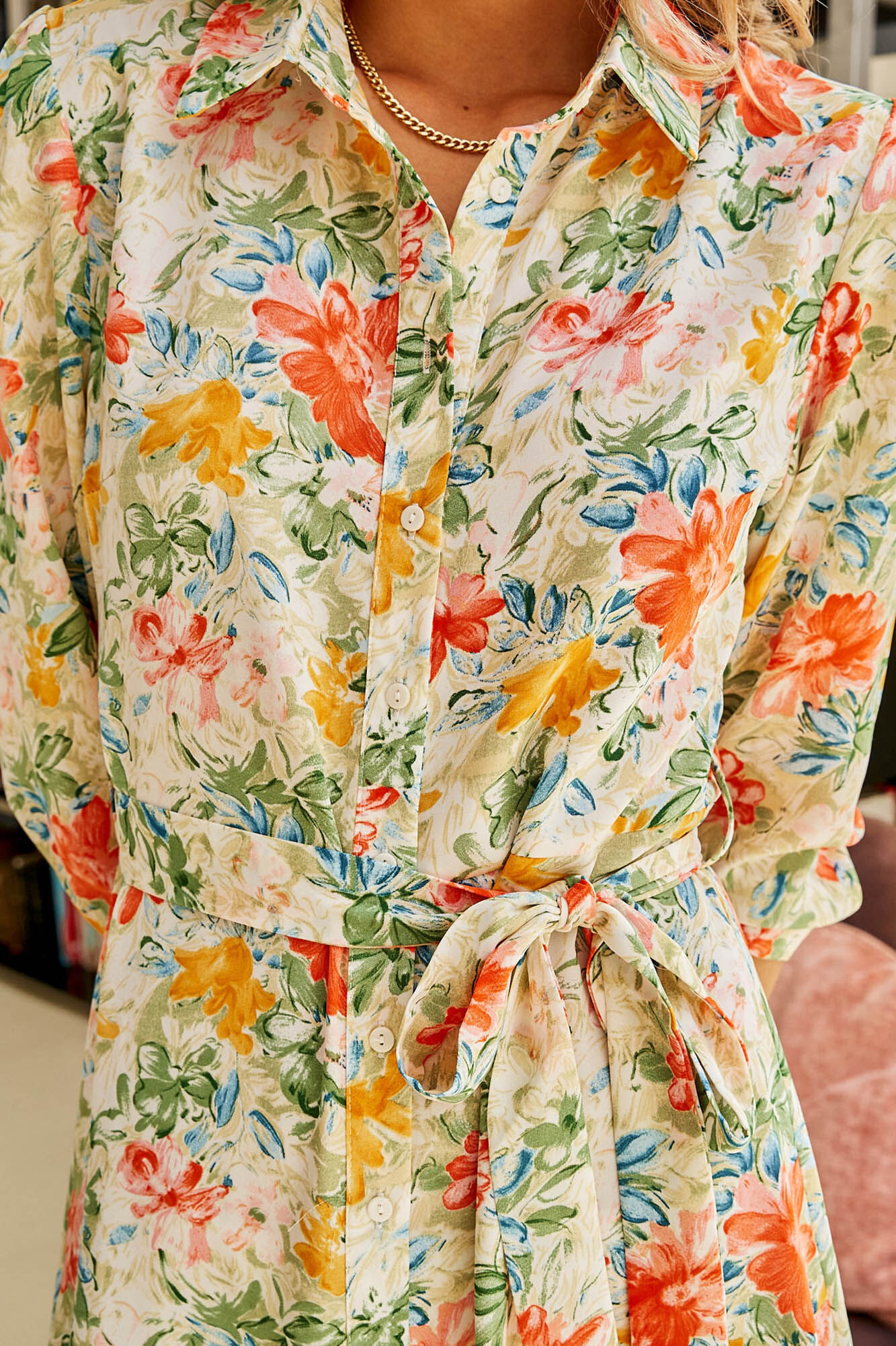 Vestido camisa verde - Verde