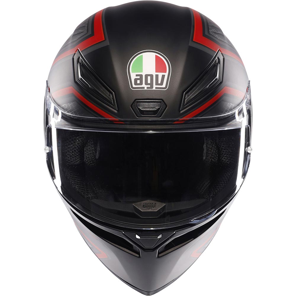 AGV - Casque K1 S Sling Noir Mat / Rouge
