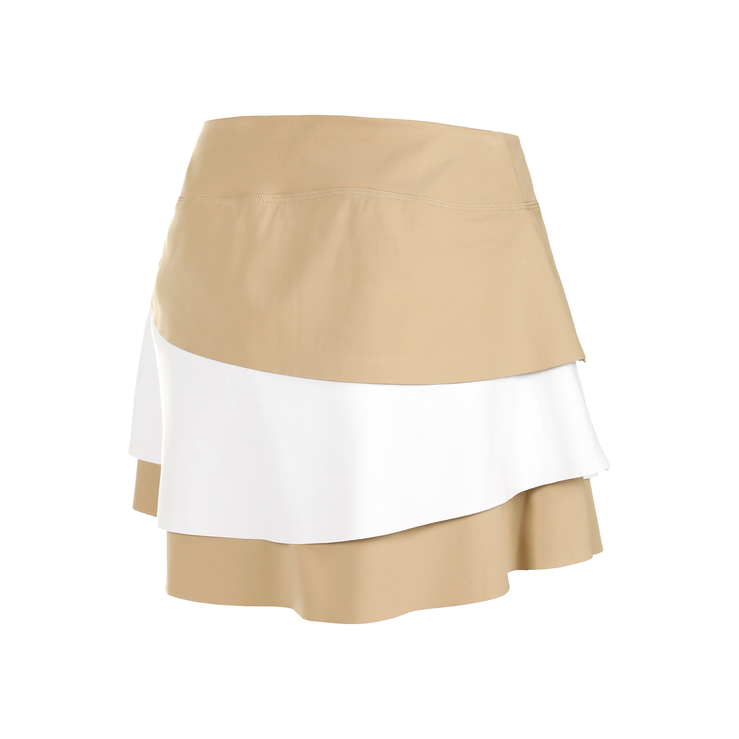 Quiet Please Wild Flounce Jupe Femmes - Beige , Blanc