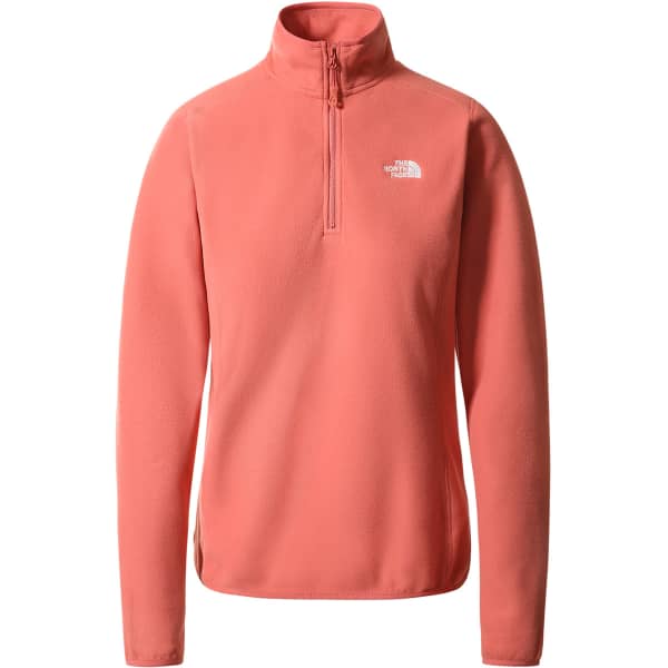 Sweat polaire THE NORTH FACE W 100 GLACIER 1/4 ZP FADED ROSE
