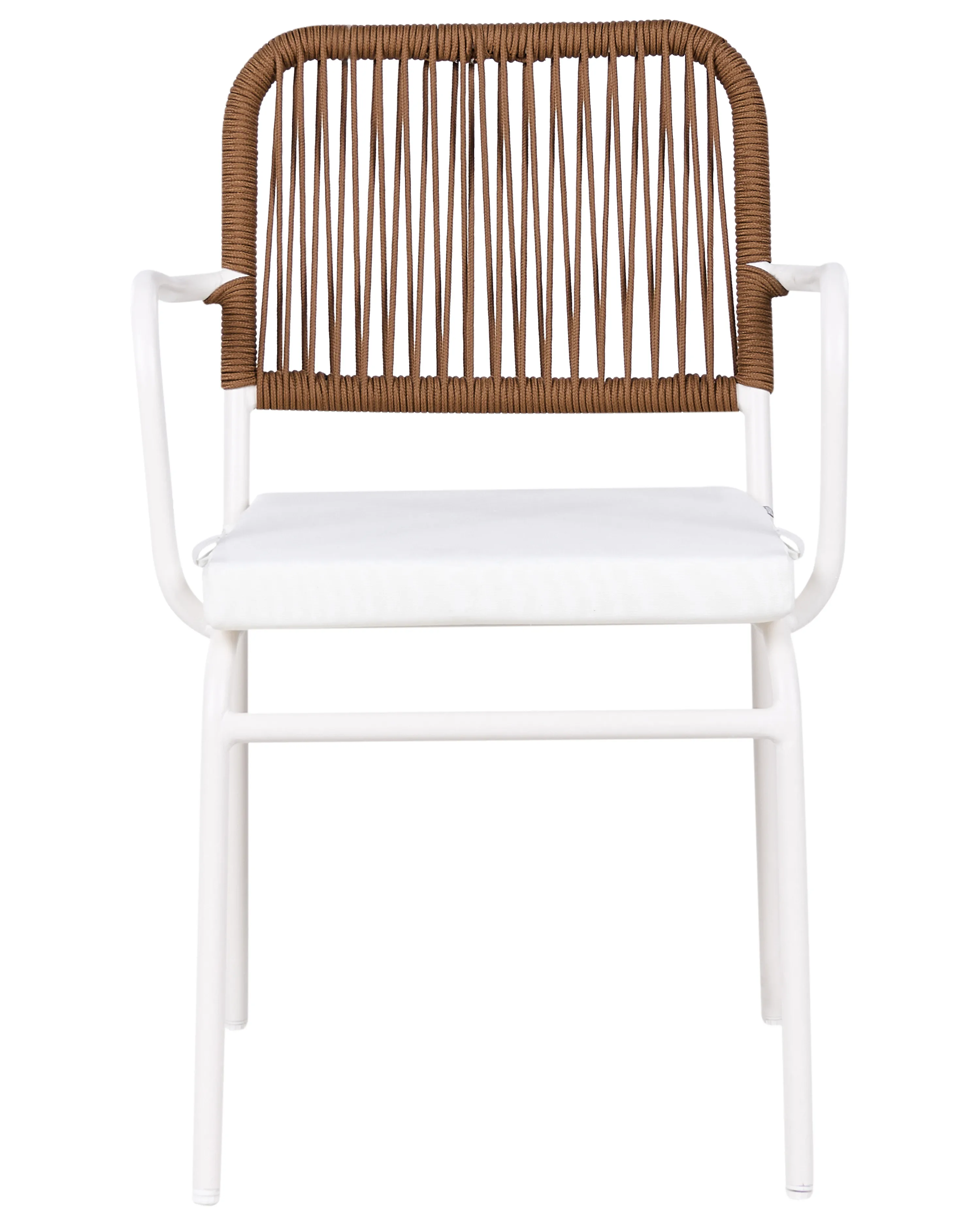 Set van 8 stoelen met zitkussen TACENO Metaal Wit