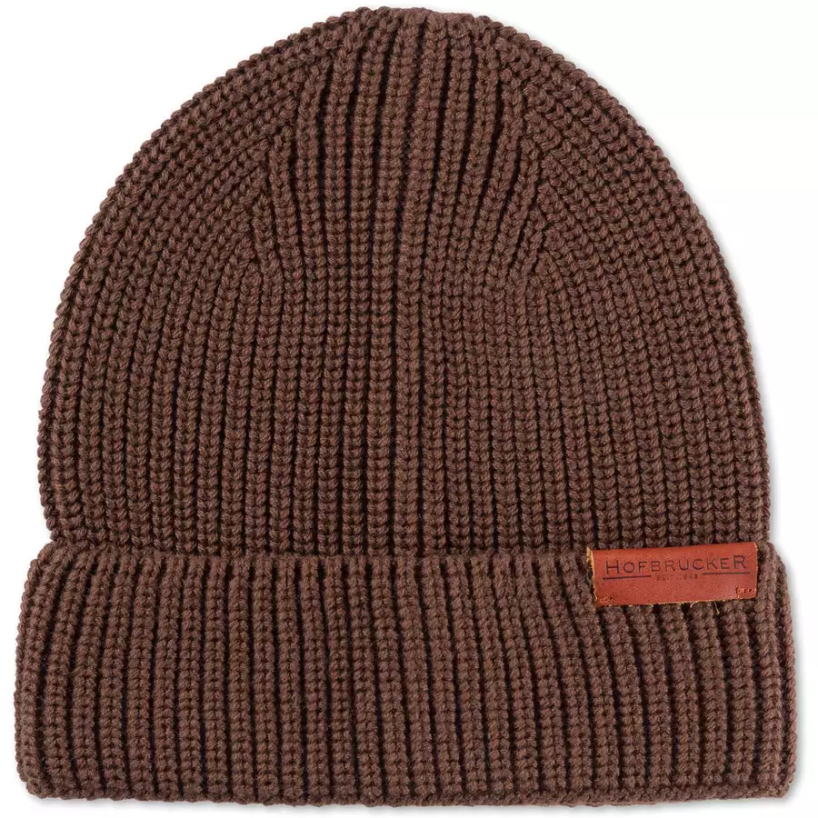 Hofbrucker Beanie Baby Mütze Schokobraun