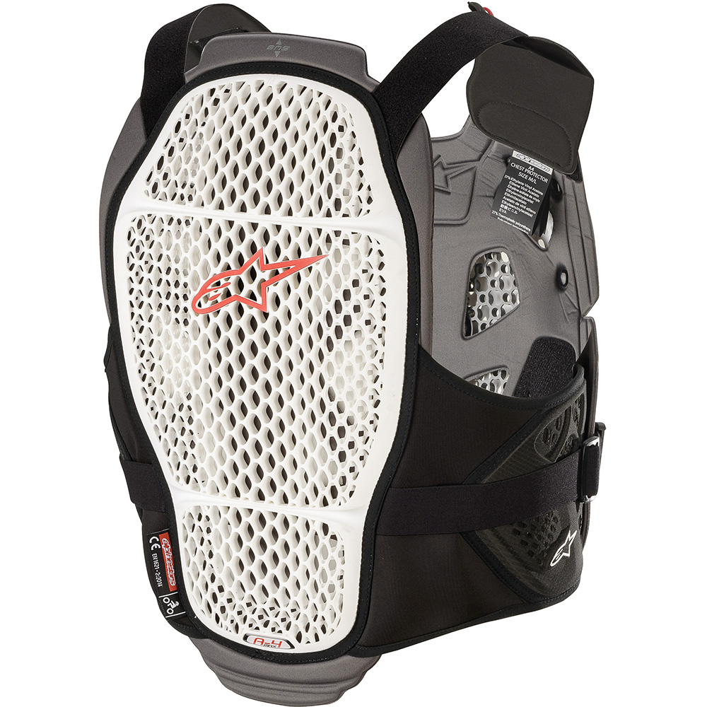 Alpinestars - Pare-pierres A-4 Max Blanc / Gris