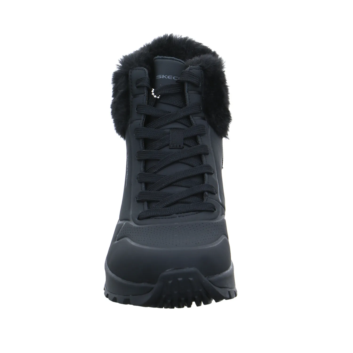 SKECHERS Boot Schwarz Lederimitat  mit Wechselfussbett