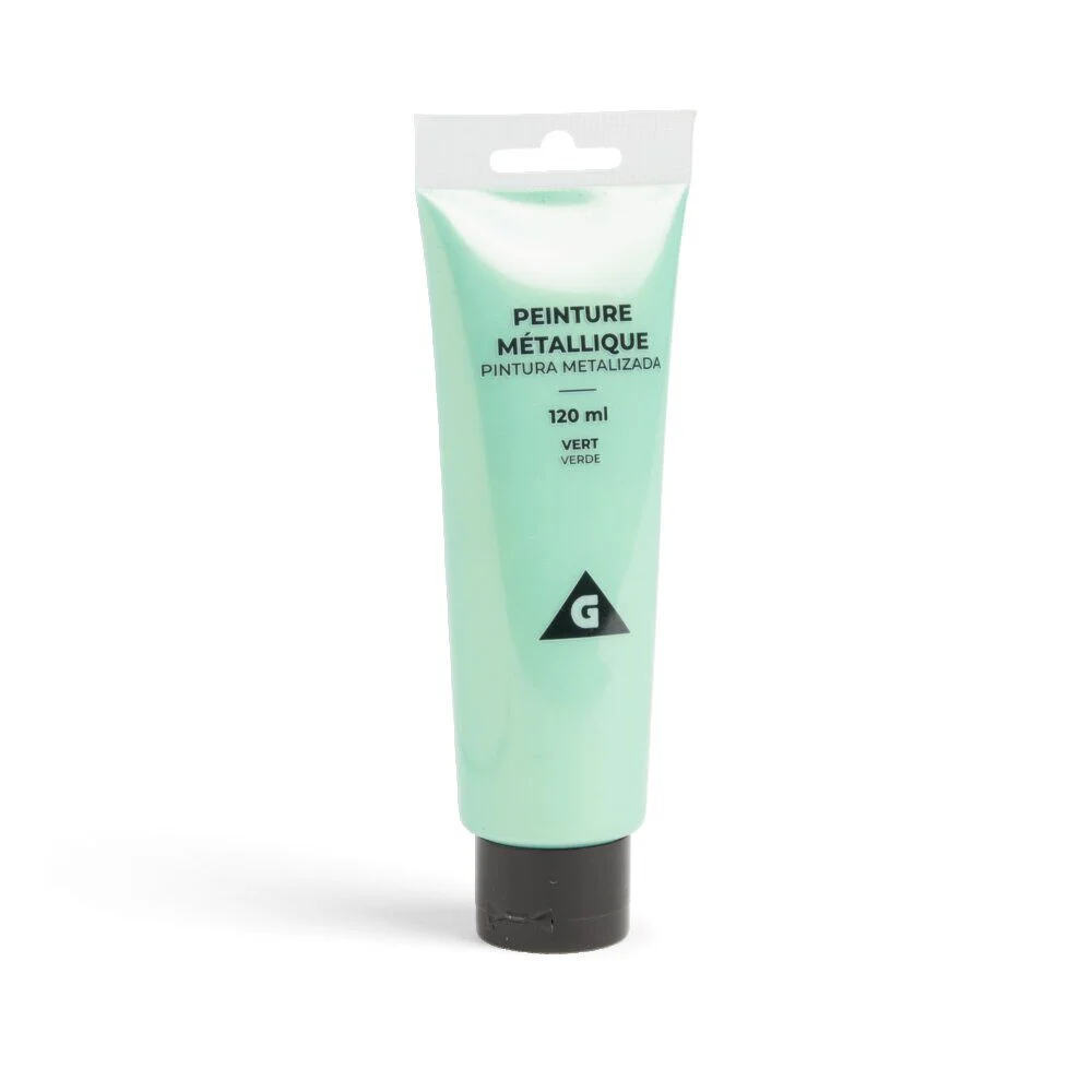 Peinture acrylique vert metallisé 120ml