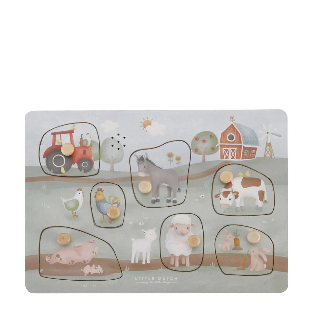 Echt een cadeautje!geluiden puzzel little farm