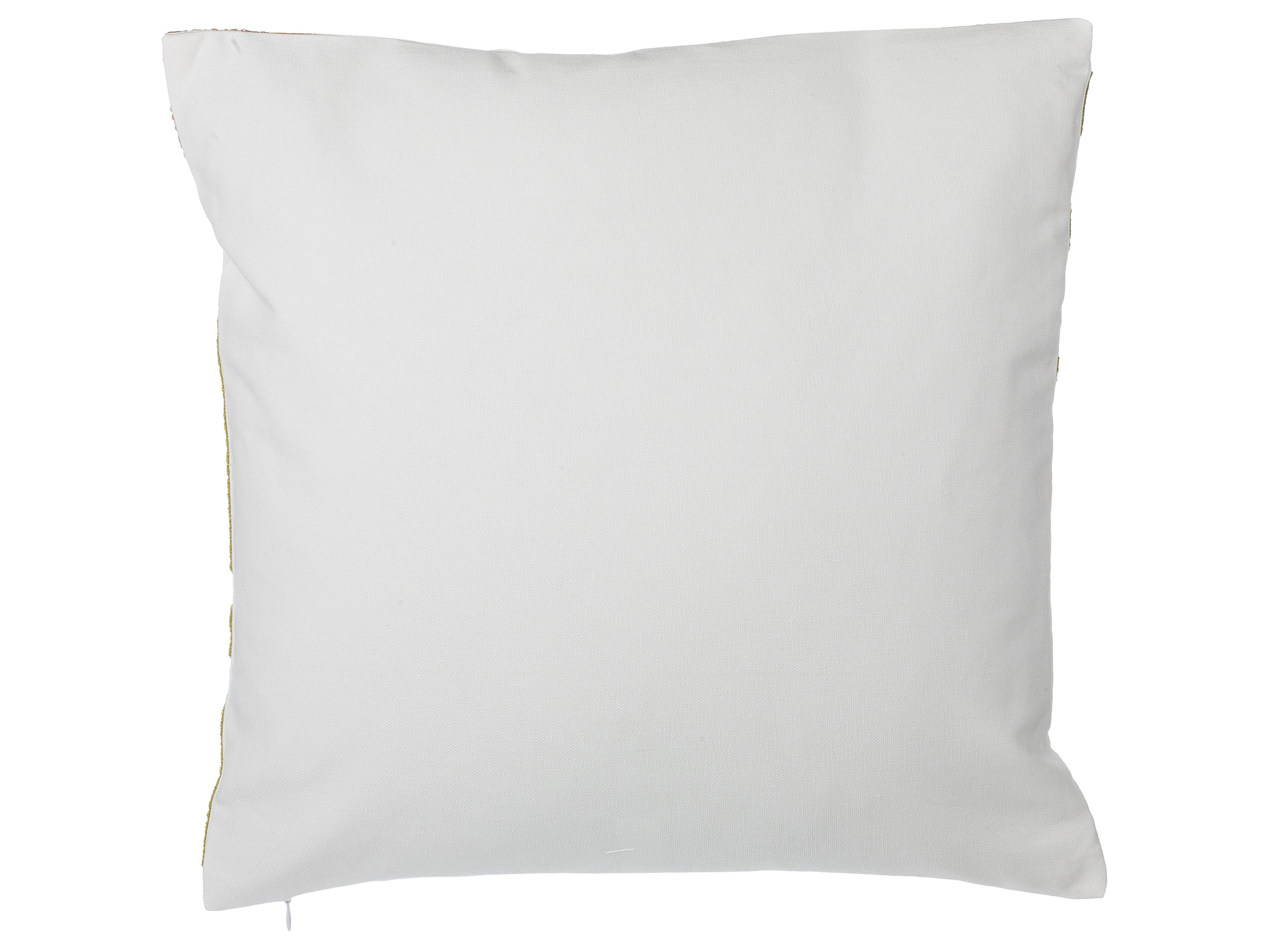 Set van 2 sierkussens ZENOBIA Katoen 45 x 45 cm Donkergroen bladpatroon