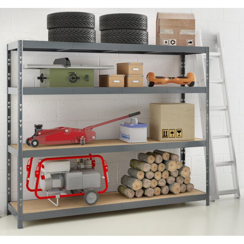 Rayonnage MODULO - Etagère Rack - 4 plateaux