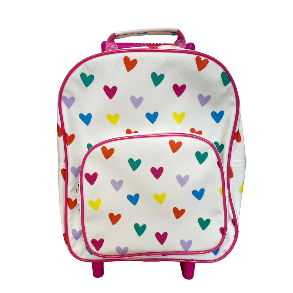 Sac cartable à roulettes enfant multicœurs Jolie saison