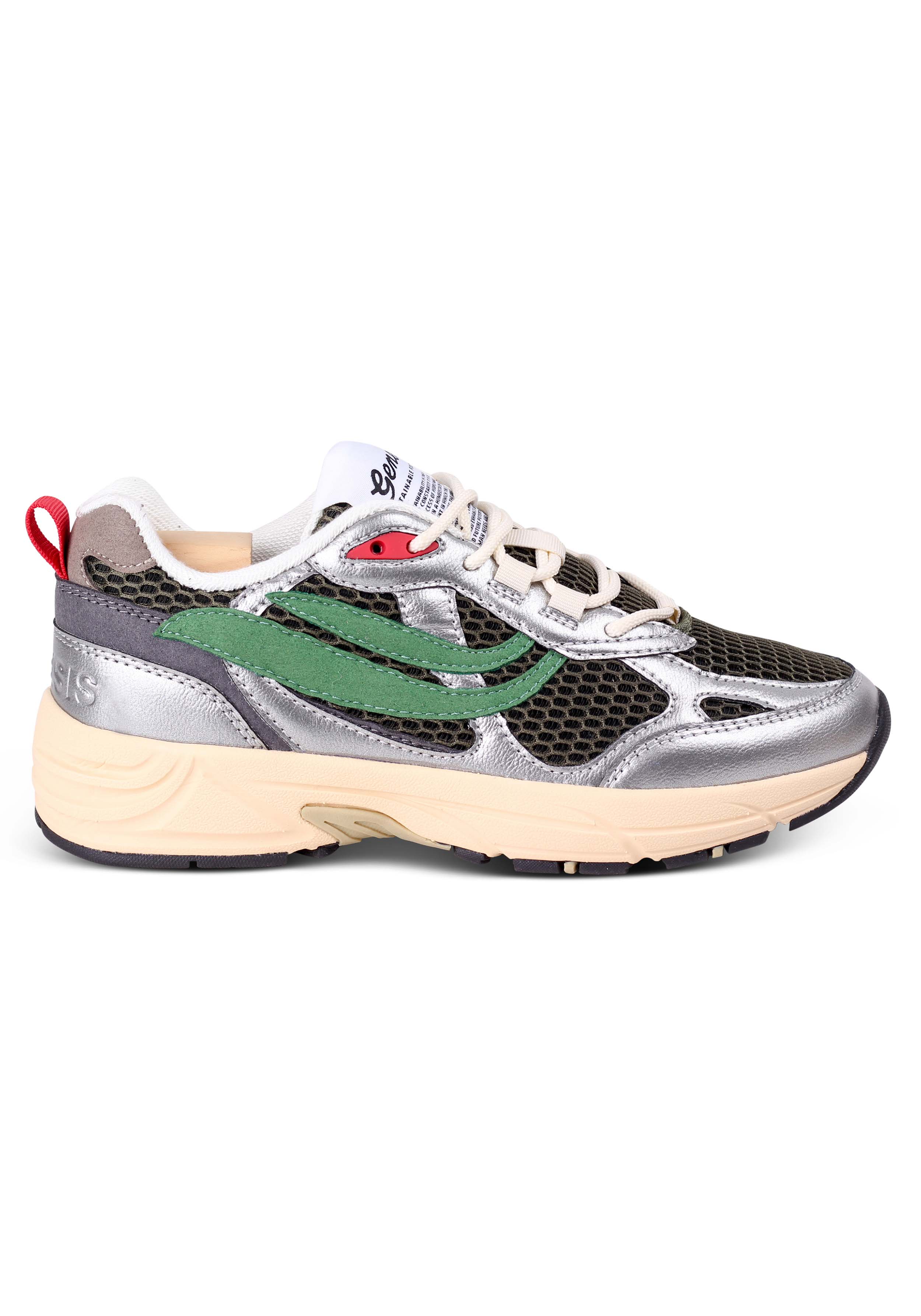 Genesis Sneaker G-Eco '99 Contra Mesh Silver/Olive