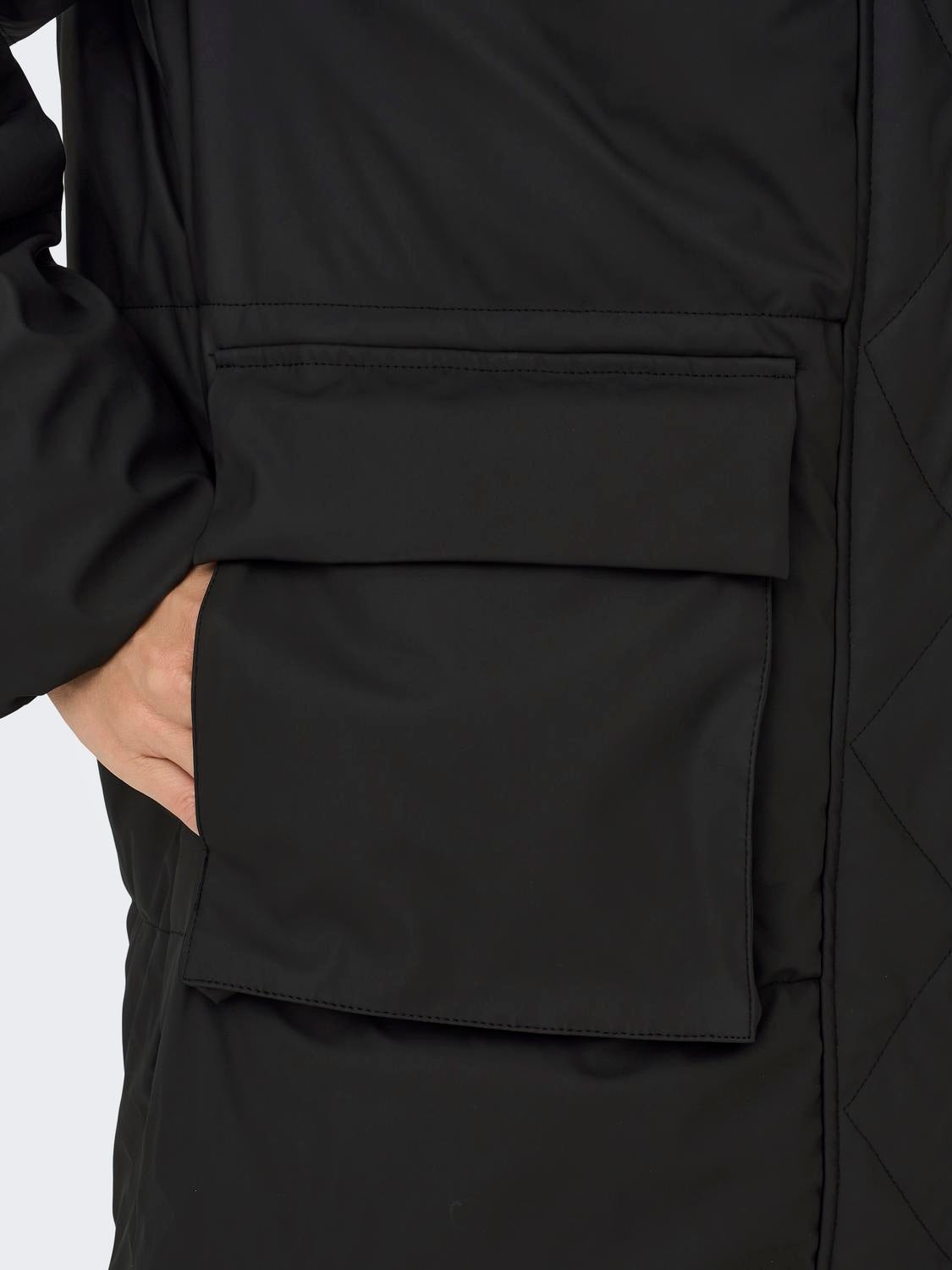 ONLSALLY Steppmantel Black