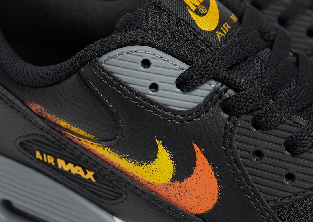 Nike Air Max 90 With Spray Paint Swooshes
