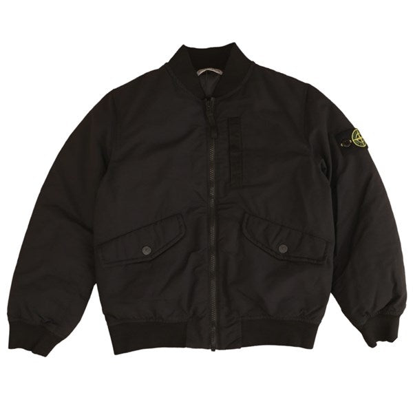 Dun Jakke Black - Stone Island → Luksusbaby.dk