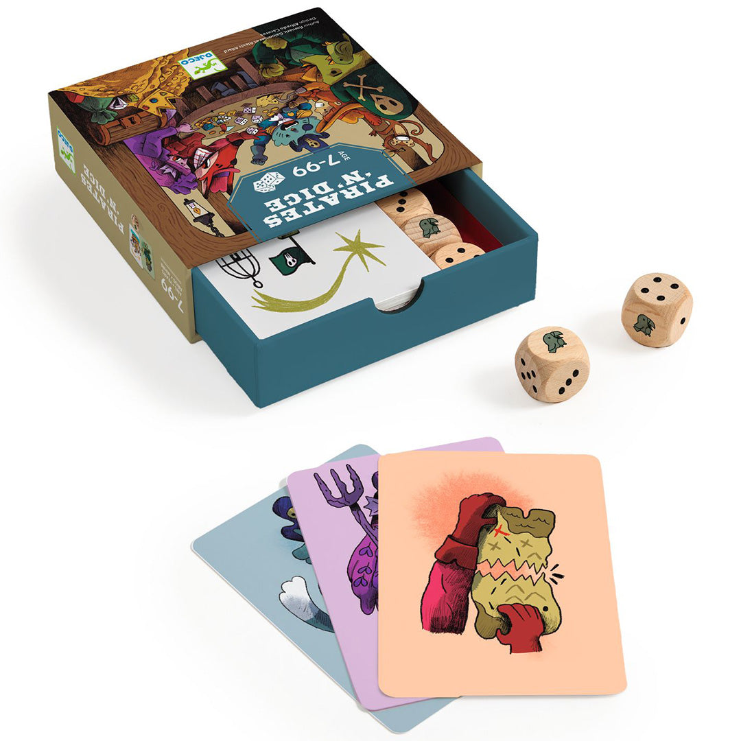 djeco dobbelspel pirate 'n' dice