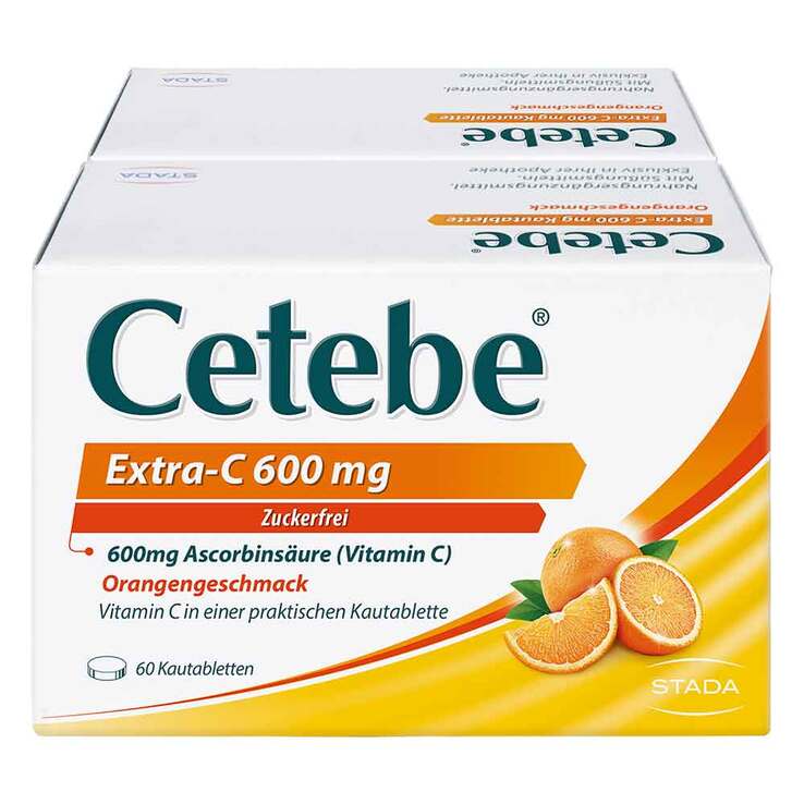 Cetebe Extra-C 600 mg Kautabletten, 120 St