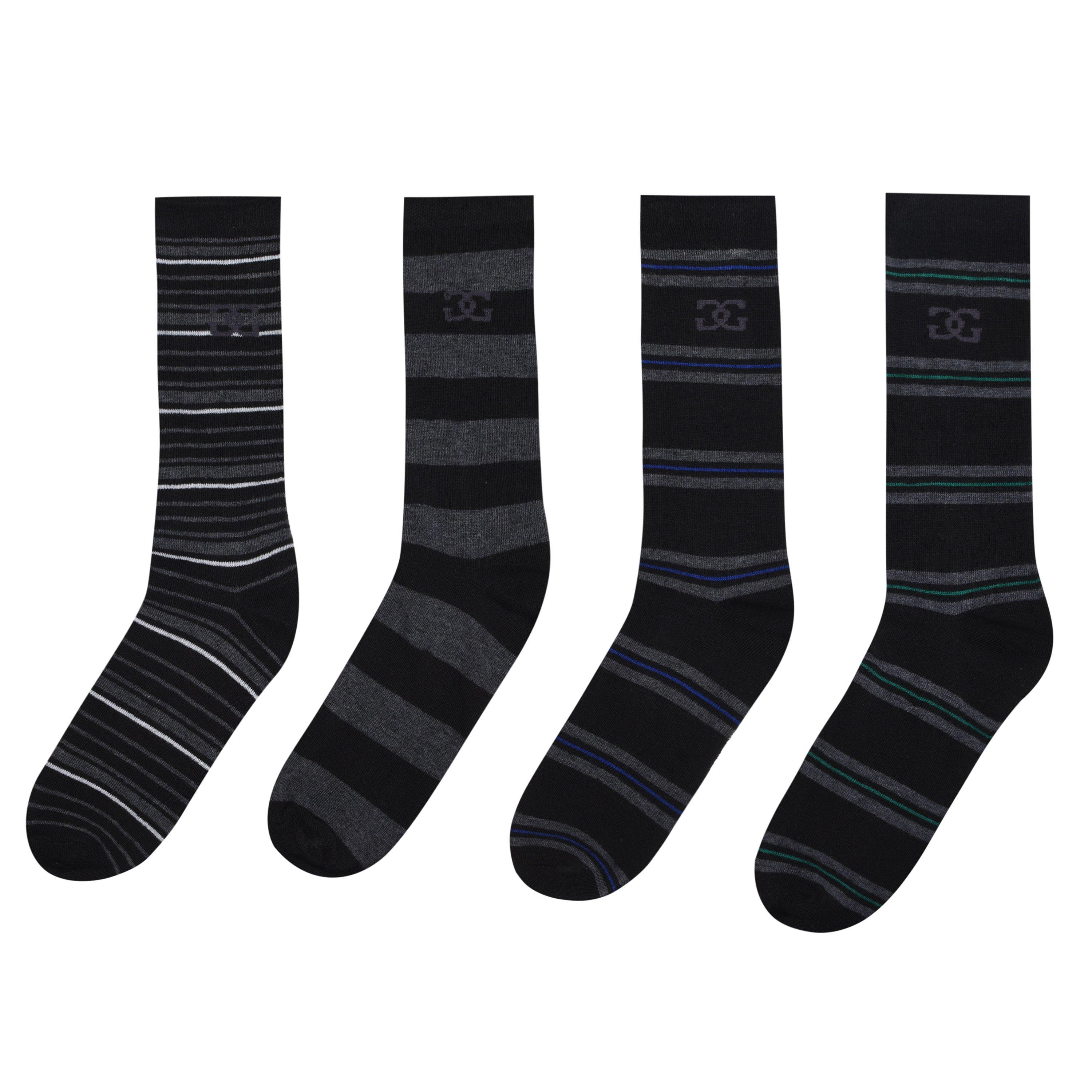 Giorgio 4 Pack Striped Socks Mens