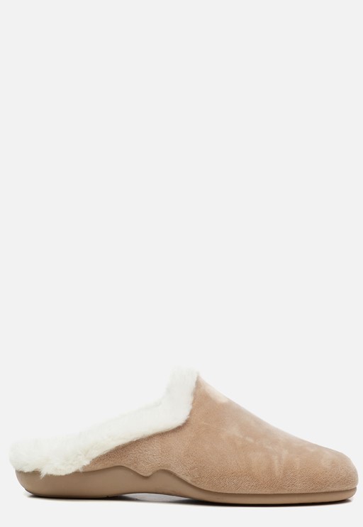 Basicz Pantoffels beige Textiel