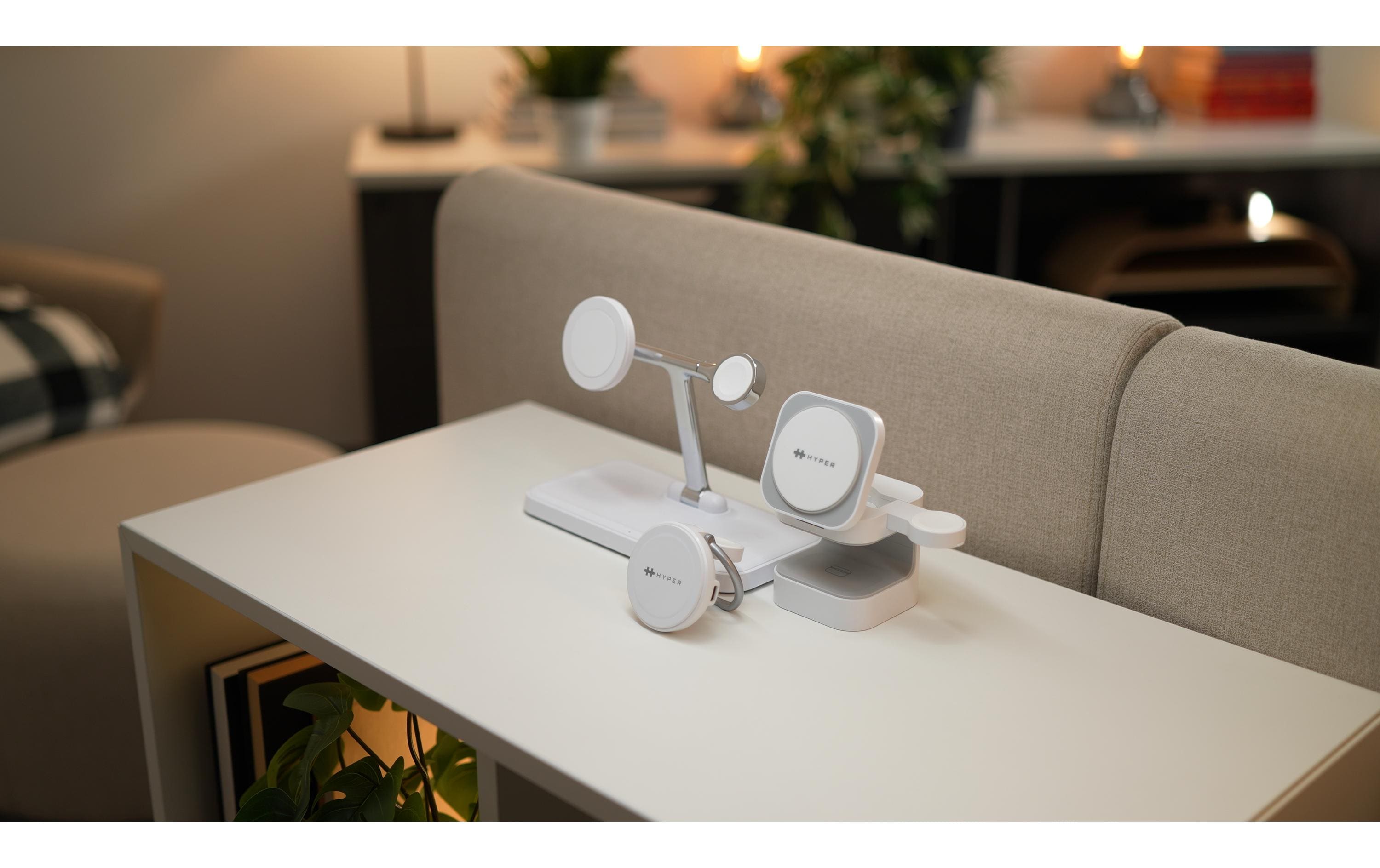 Wireless Charger Next Qi2 Weiss<br>4-in-1 magnetischer Ladeständer