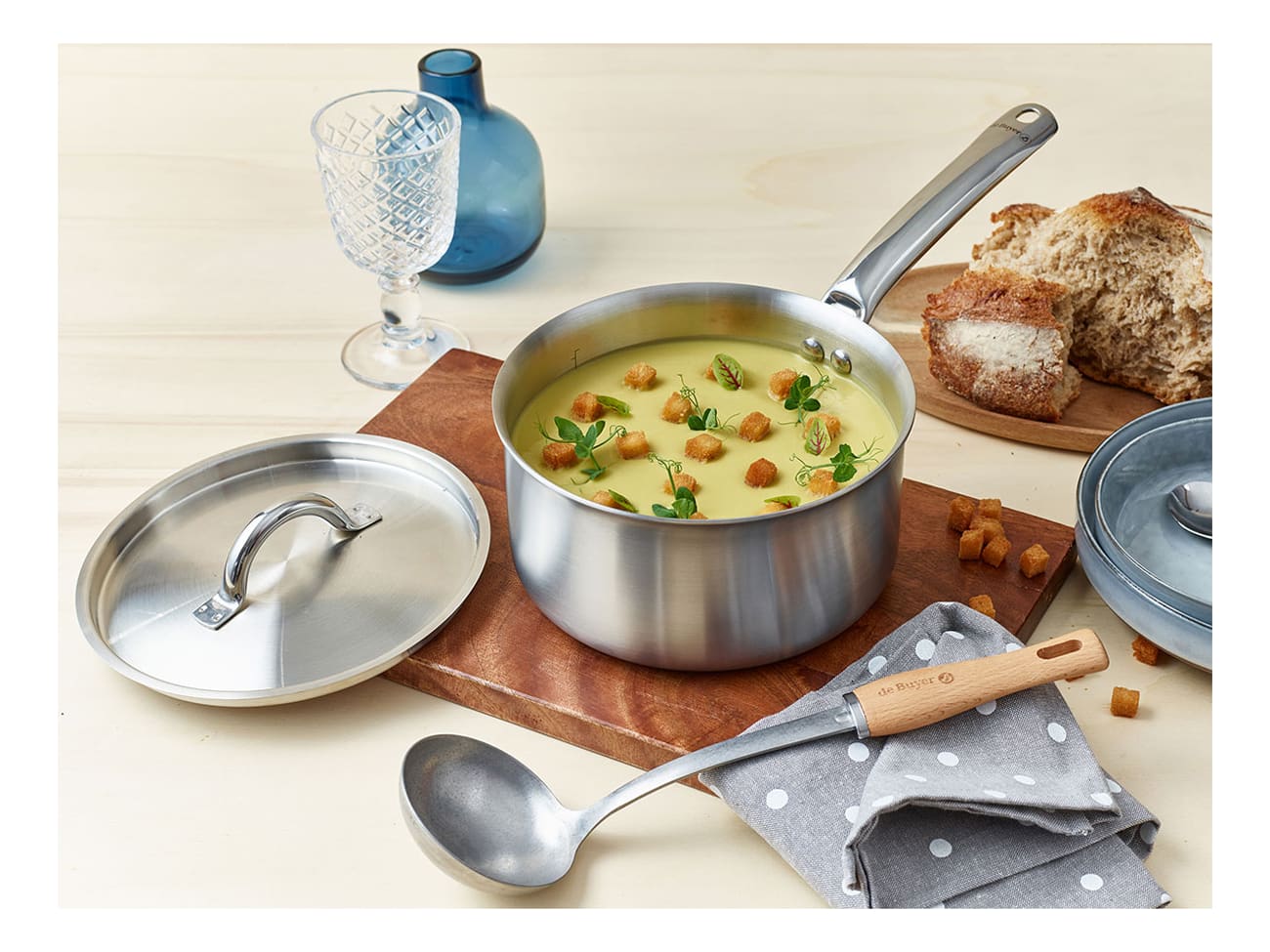 Casserole inox Alchimy - multicouche - Ø 24 cm - De Buyer