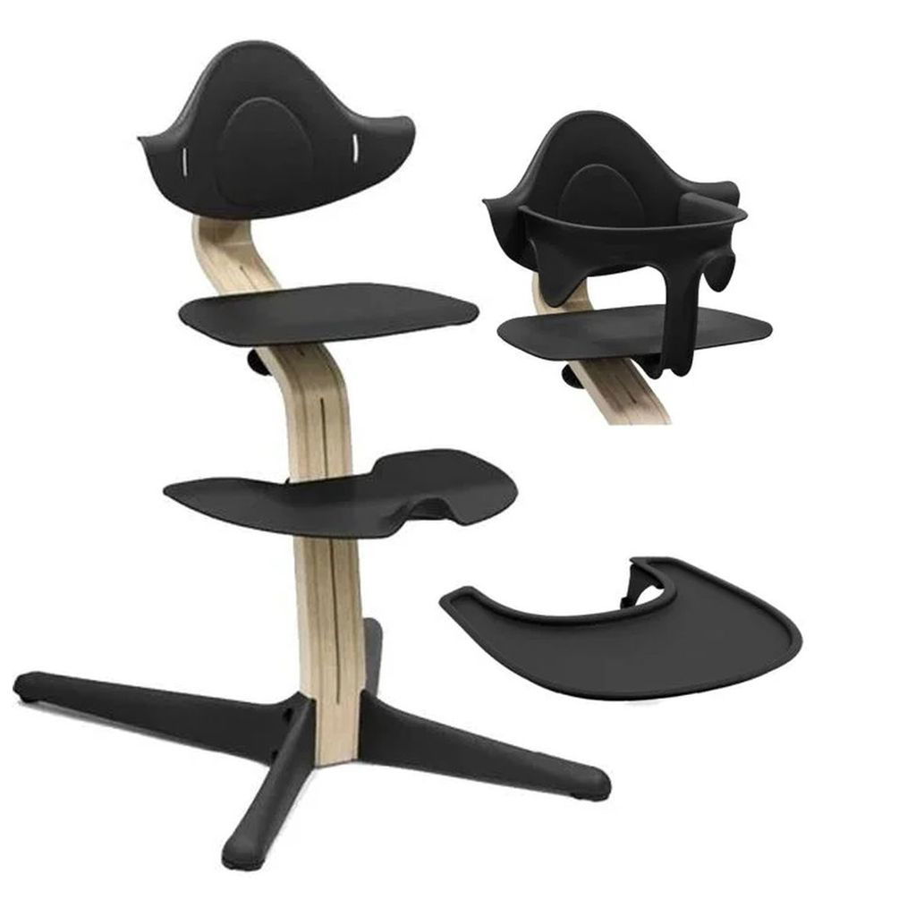 STOKKESTOKKE   Nomi Oak Stuhl inkl. Baby Set und Tray black