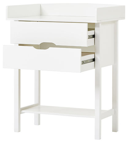 Hoppekids Puslebord m. 2 Skuffer - Isabella - Hvid