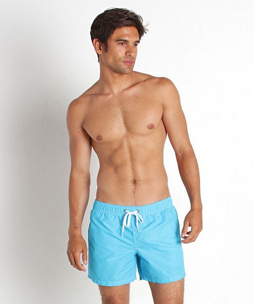 Sundek  Stretch Waist Mid-Length Boardshort