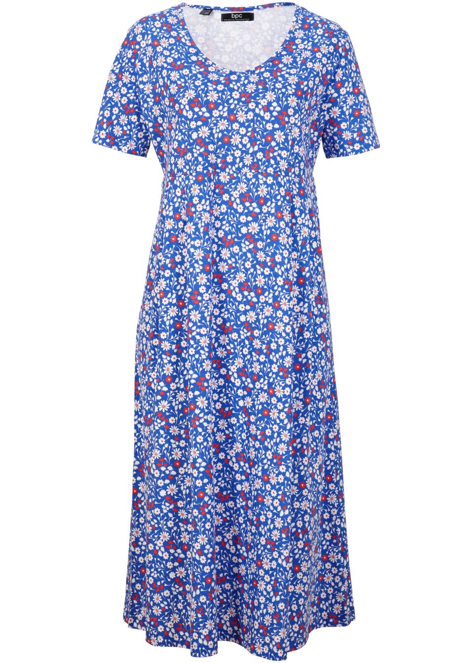 Robe en jersey coton, longueur midi