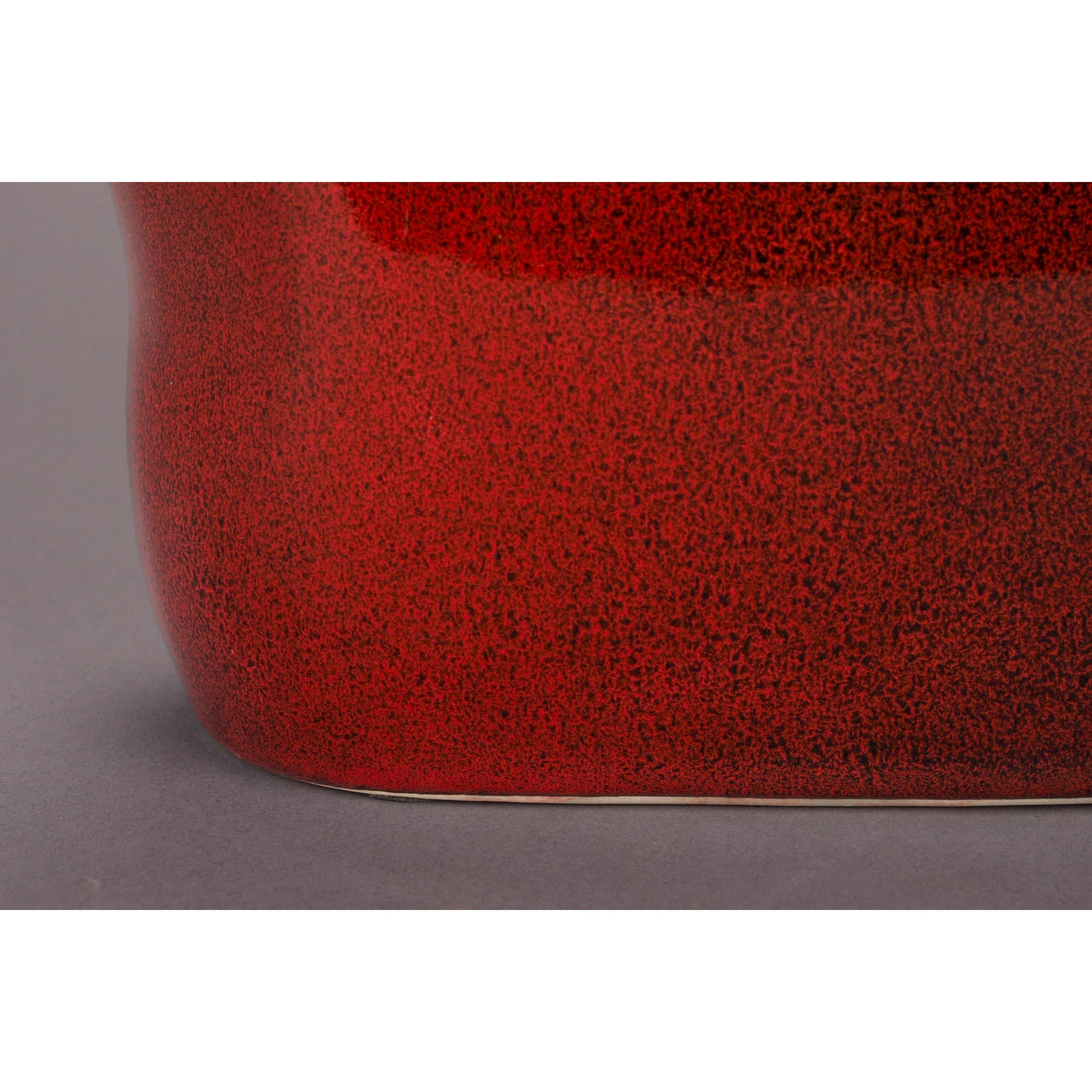Dutchbone Edna Vaas 24 cm Rood