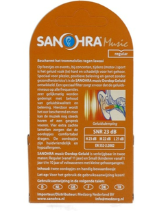 Sanohra Oordopjes Muziek Regular 2ST