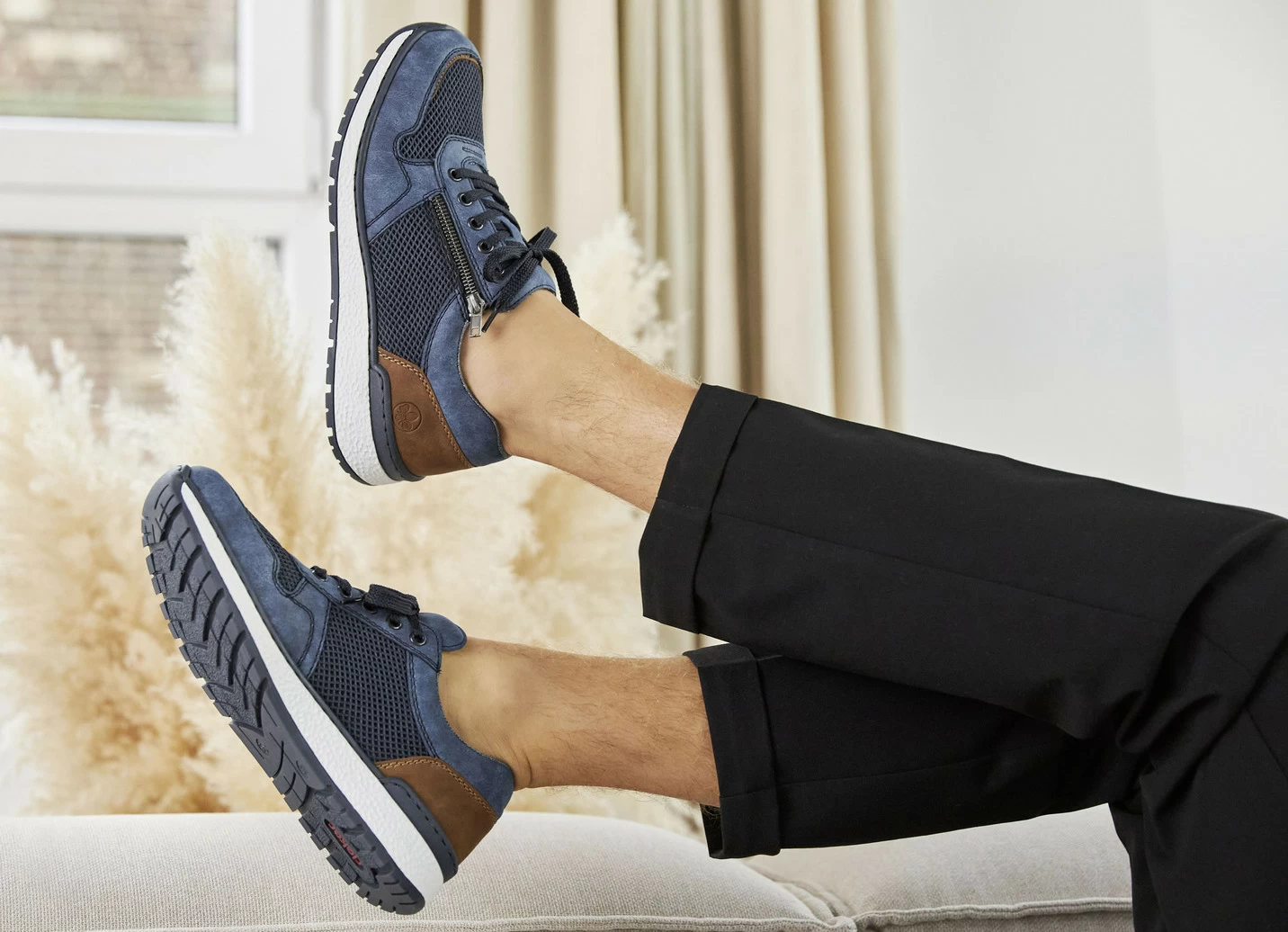 Rieker Sneaker mit seitlichem Reißverschluss