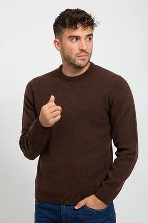 Suitable Pullover Wol O-Hals Bruin LMBS-O-21 64423 kopen