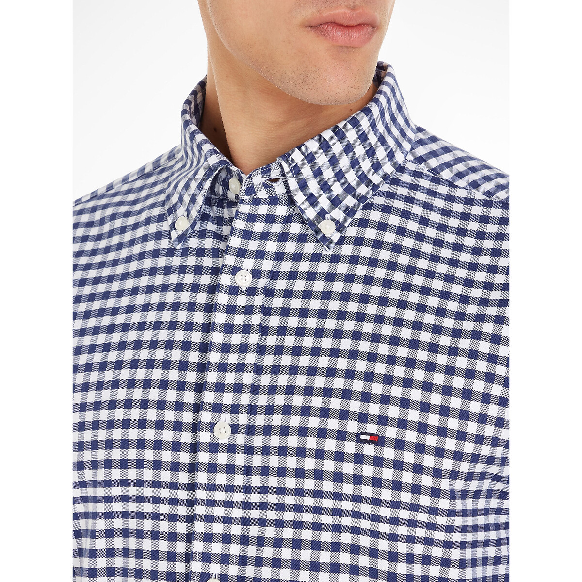 TOMMY HILFIGER<br>Camisa xadrez de manga comprida