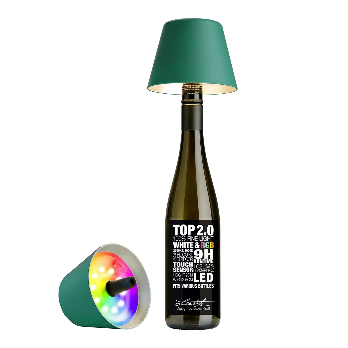 Tischleuchte Sompex Top Lampe 2.0 grün