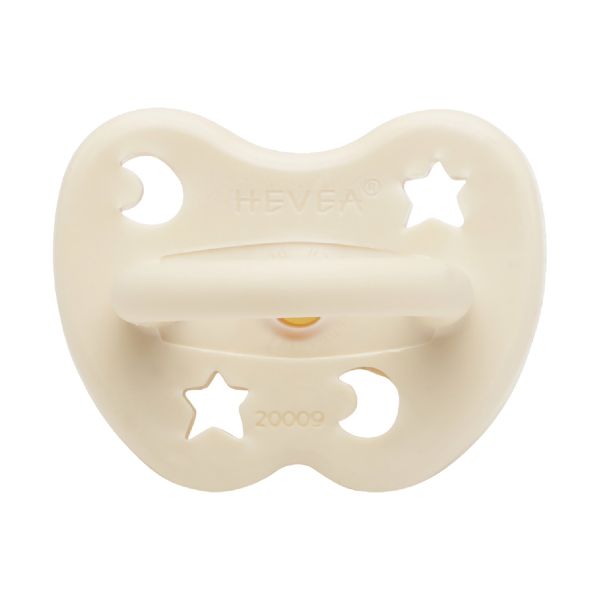 Hevea Fopspeen Rond Milky White 3-36 Mnd