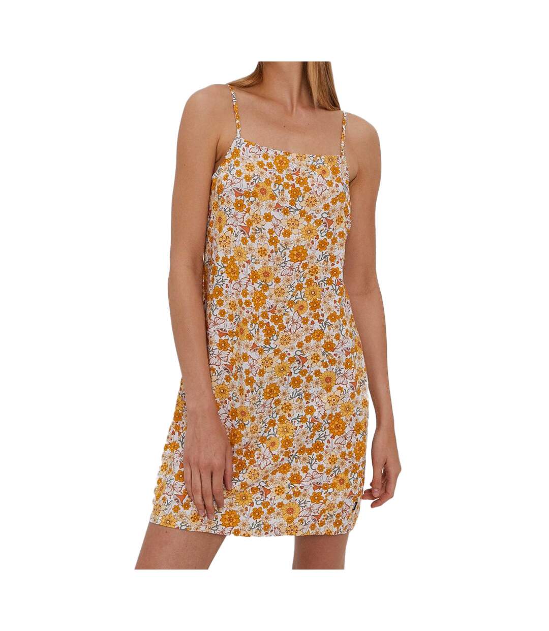 Robe Jaune à fleurs Femme Vans Trippy Floral