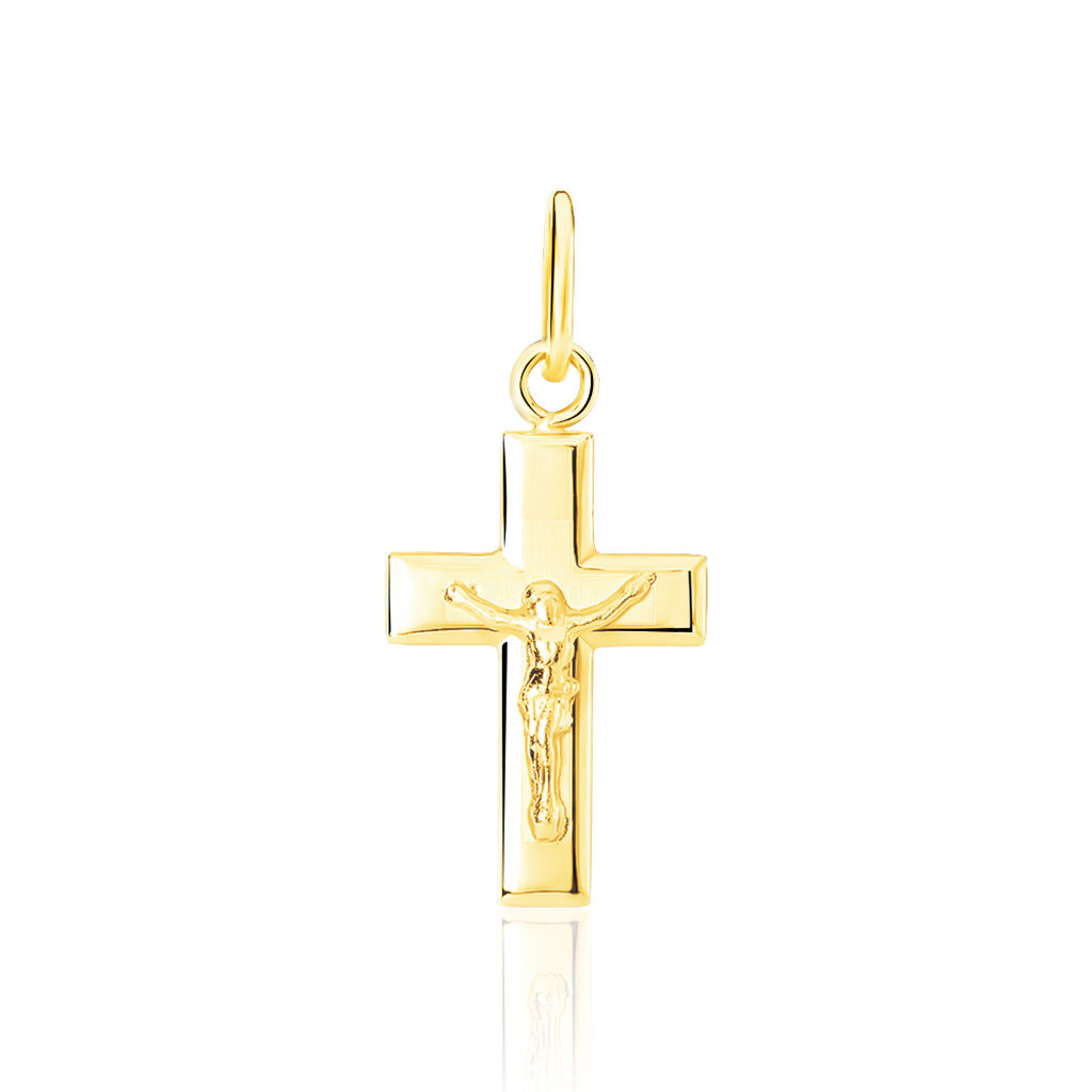 Pendentif Damian Croix Or Jaune