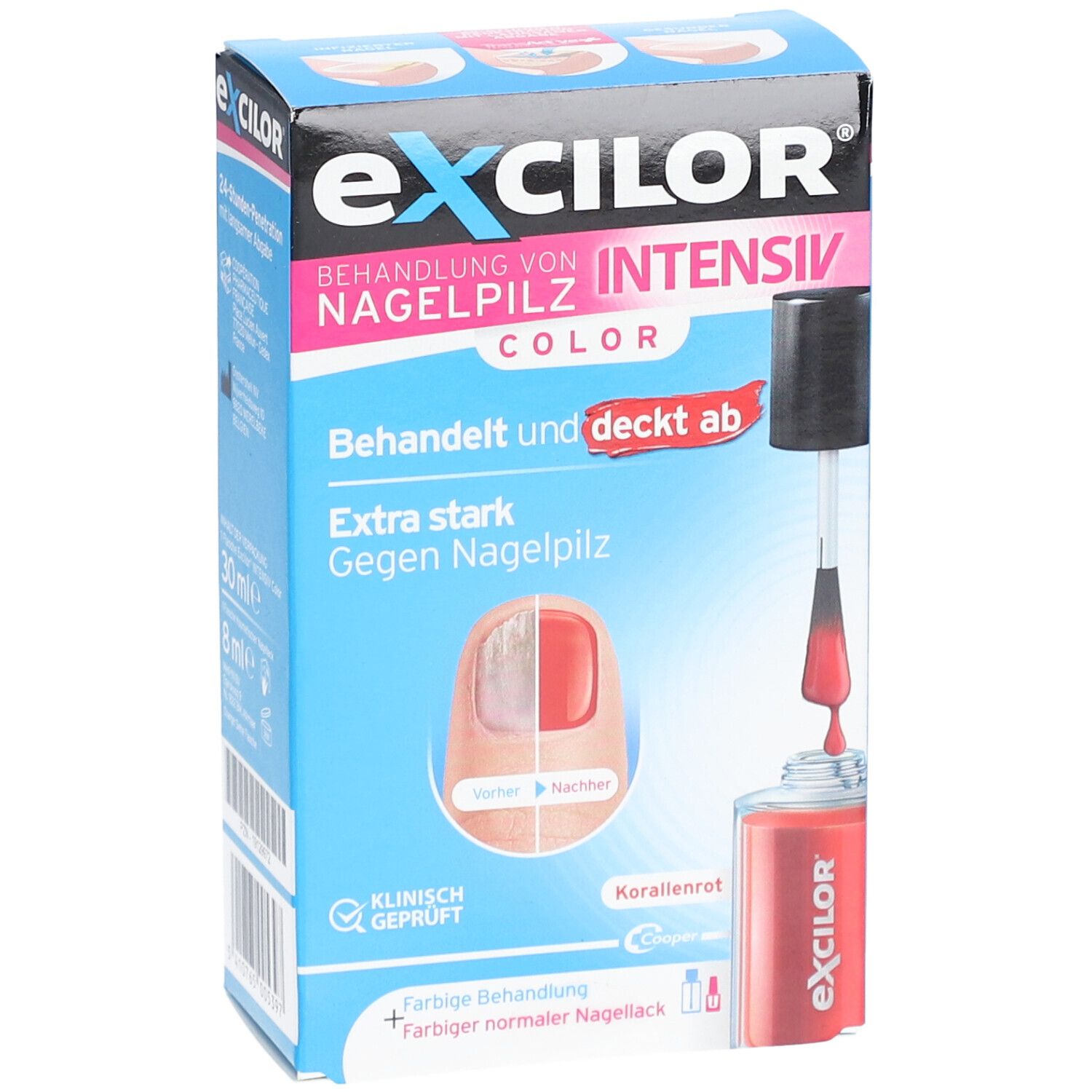 EXCILOR Nagelpilz intensiv Color Korallenrot