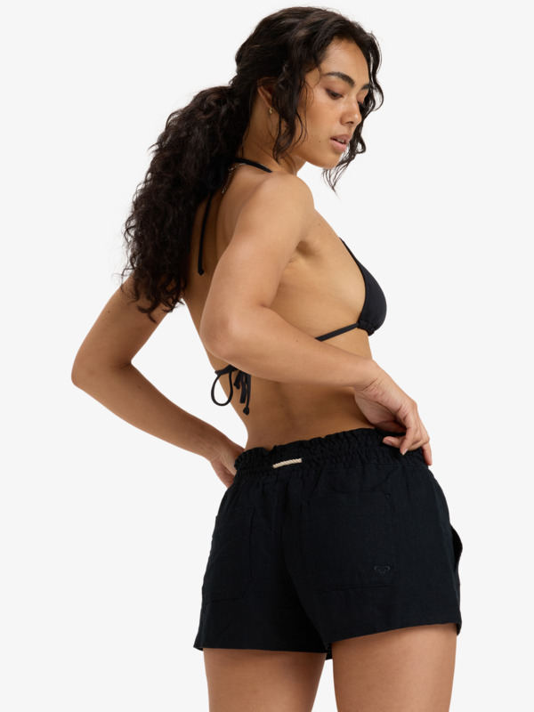 Oceanside Short de plage Noir Femme