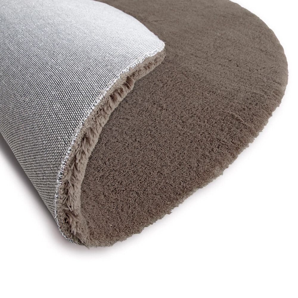 GULVTEPPE SOFT TOUCH Ø80CM BRUN