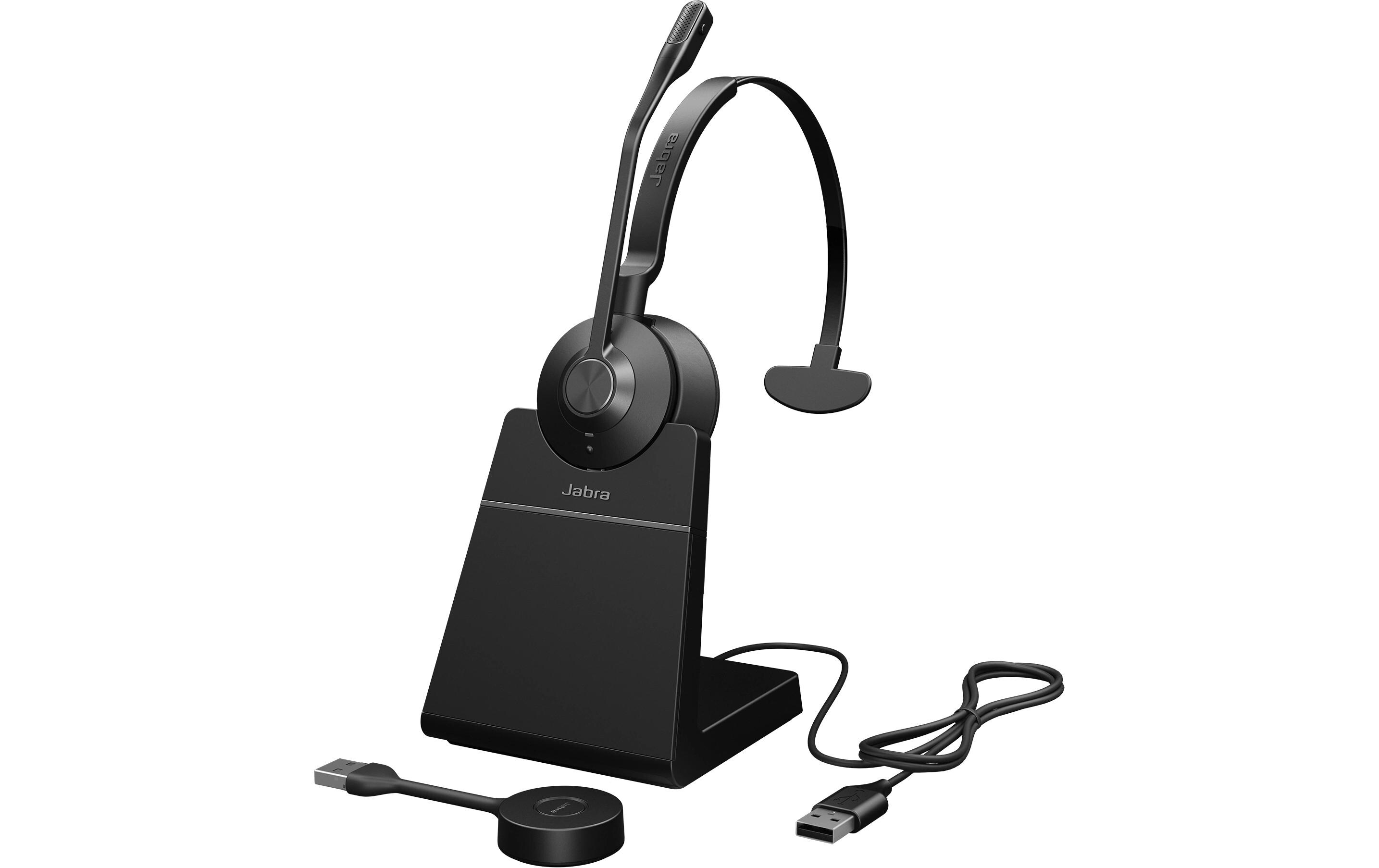Headset Engage 55 SE UC Mono USB-A, inkl. Ladestation<br>Professionell klingende Anrufe. Ganz gleich, wo Sie arbeiten