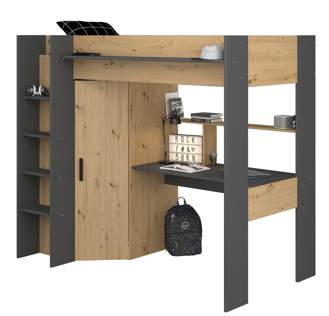 Parisot Hochbett Heavy 1 braun/schwarz