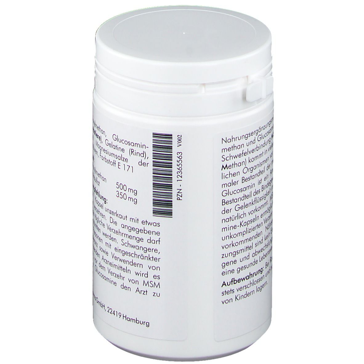 MSM 500 mg + 350 mg Glucosamin Kapseln