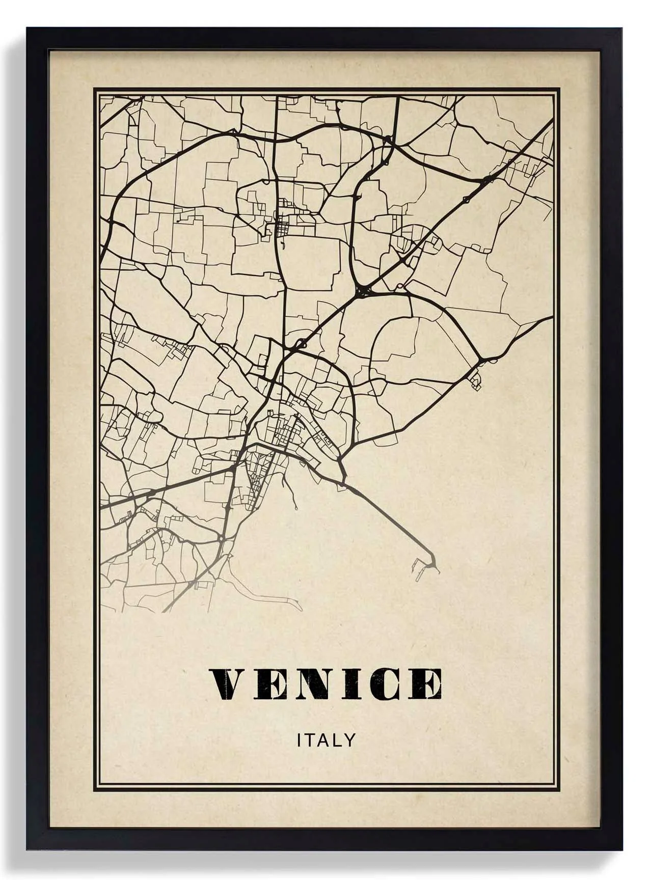 Venedig Stadt Sepia