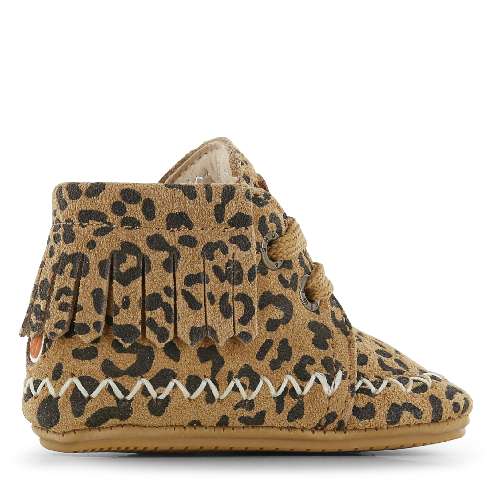 Shoesme cognac BABY-PROOF® schoentje met franjes Suède | Sale