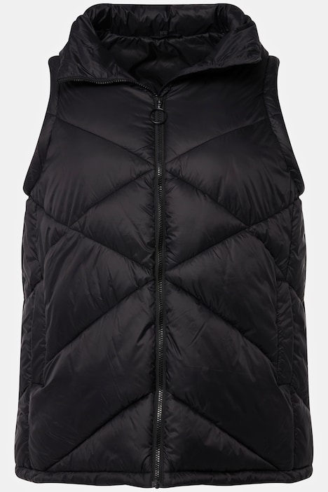 HYPRAR 2-in-1-Pufferjacke, Ärmel abnehmbar, Stehkragen