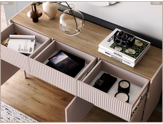 OTITEC - Commode - l.154 x h.85 x p.40 cm - dunia