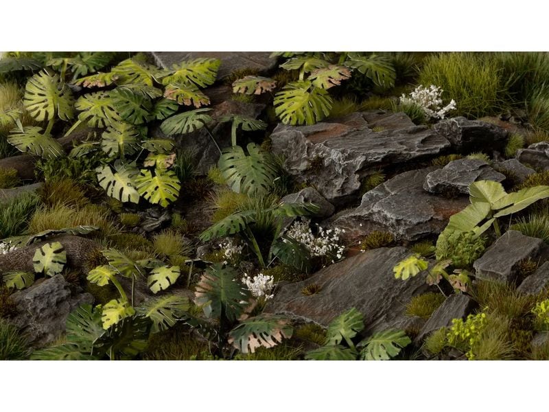 GamersGrass Laser Plants Monstera Künstliche Pflanzen für den Gelände- und Miniaturenbau