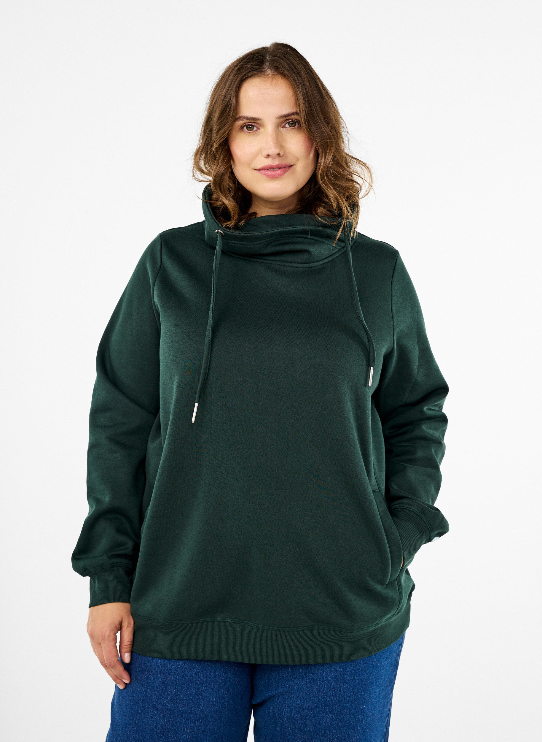 FLASH - Sweatshirt med høj krave