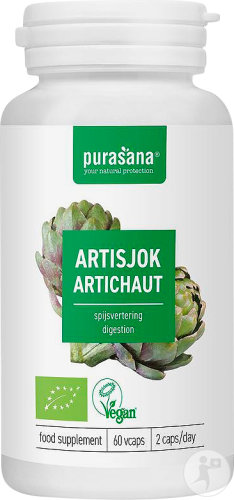 Purasana Artichaut Extrait 300mg Bio Complément Alimentaire Digestion 60 Gélules