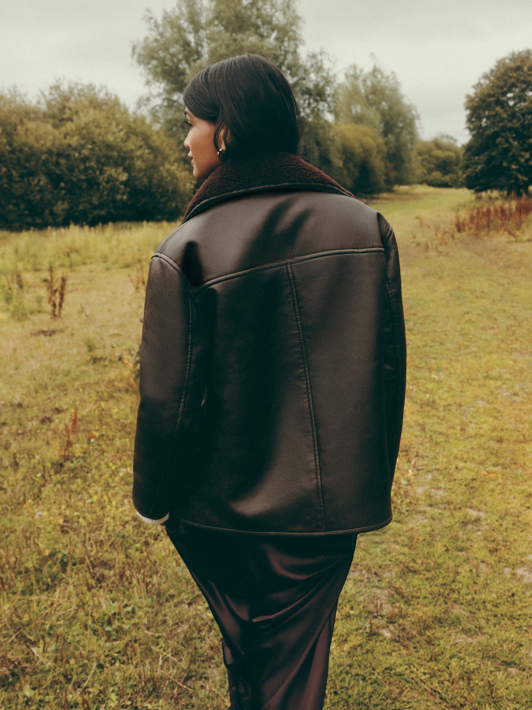 Friends Like These Oversized Button Front Borg Lined Jacket